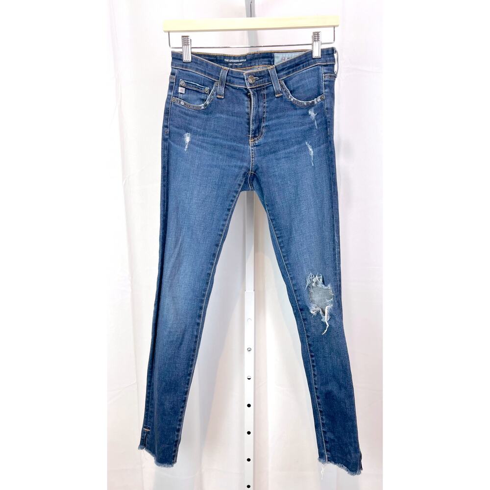 AG ADRIANO GOLDSCHMIED  Size 26R Legging Ankle Jeans Super Skinny Denim Blue